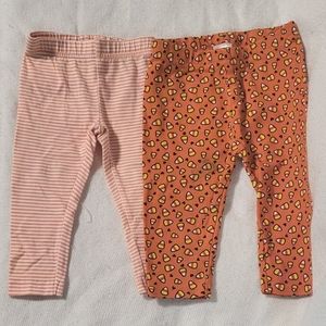 Carter's X Garanimals Baby Girl 2pc Halloween Themed Leggings Bundle Size 6-9M